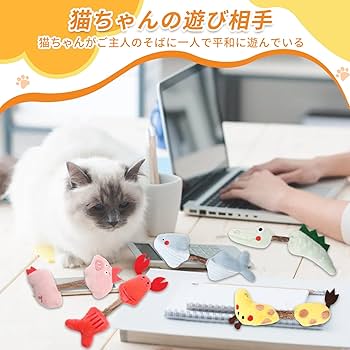 Amazon | CANPLUS 5パック 猫 玩具 噛む おもちゃ ぬいぐるみ